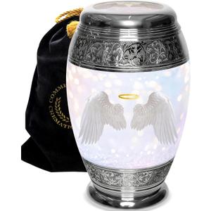 Guardian Angel Cremation Urn for Ashes for Women - Beautifully Handcrafted & Personalized Angel Cremation Urns for Human Ashes Adult Female, Mom, Sister or Daughter (Large)