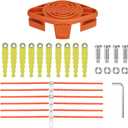 THTEN WA0010 WA0004 Trimmer Blades Head Spool 10ft 0.065" Compatible with Worx WG180,WG175,WG170,WG163,WG156,WG155,WG154,WG153,WG152,WG151.5,WG151,WG150 Line String Trimmer 1+10+6+4+1