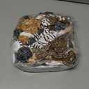 Zhanmai 6 Pieces Safari Stuffed Animals Plush Jungle Toys Set for Boys Girls, Lion Elephant Zebra Giraffe Tiger Monkey for Animal Themed Parties Student Party Decoration (Novel Style)