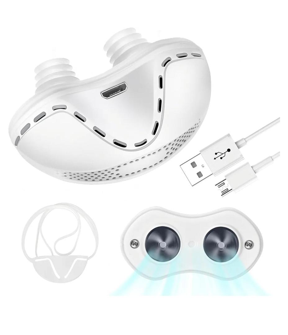 Mini Anti Snoring Devices for Snoring, Effective Anti Snoring Device, Peaceful Sleep Snore Solution  Suitable for All Nose Shapes and Both Men and Women (2 Replaceable Silicone Tips)