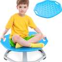 Upgraded Sensory Spinning Chair for Autism Kids with Handles, Spin Chair for Kids Autism, 360 Rotating Seat for Balance and Coordination, Sit and Spin Toys for Toddlers Enhancing Motor Skills, Blue