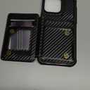 Vinich for iPhone 15 Pro Max Wallet Case with Card Holder, RFID Blocking Credit Slots Kickstand Shockproof Phone Cover Fit for iPhone 15 Pro Max 6.7" Carbon Black