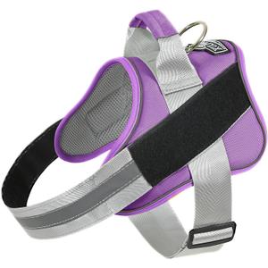 Dog Harness, No-Pull Reflective Dog Vest, Breathable Adjustable Pet Harness with Handle for Outdoor Walking - No More Pulling, Tugging or Choking (Lavender, Small (Pack of 1))