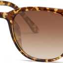 SOJOS Retro Vintage Square Polarized Sunglasses for Women Men UV Protection Lens TR90 Frame Sunglasses SJ2112 (Amber/Brown Grading)