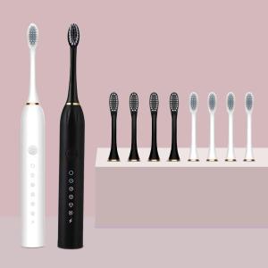 Two Pack Electric Toothbrush Rechargeable Toothbrushes for Adults and Teens with 8 Brush Heads