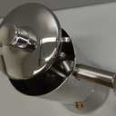 Easyworkz Diego Stovetop Espresso Maker Stainless Steel Italian Coffee Machine Maker 4Cup 6.8 oz Induction Moka Pot (Silver)