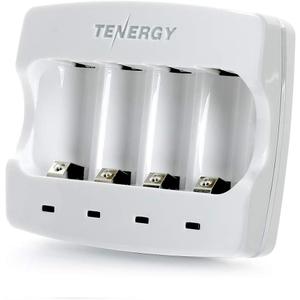 Tenergy Fast Charger ONLY for Arlo Certified Tenergy 3.7V 650mAh RCR123A Li-ion Rechargeable Battery, CE and FCC Certified