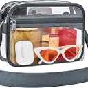 MAY TREE Clear Bag for Stadium Events, Small Clear Purse Suitable for Concert Outfits, Sports, Work and Festivals