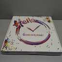 Blue Solid Wood Wall Clock for Living Room Farmhouse Wall Clocks Battery Operated 12 Inch Round Wall Clock Silent