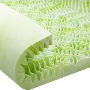 Egg Crate Mattress Topper Twin, 7-Zone Twin Mattress Topper for Back Pain, Gel Cooling Egg Crate Foam Pad, 3 Inch Memory Foam Topper, Slow-Rebound Bed Topper, Pressure Relieving Mattress Pad