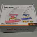 Button Maker Machine 2025 New,70Pack Pin Maker Installation-Free 55mm+35mm DIY Magnet Maker Press Machine Kit,Badge Punch Press Machine,with 36pcs Button(6 Magnet)&6 Keychain&Circle Cutter&Scissors (Pink-5th Gen)