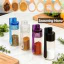 6 Pack Travel Size Seasoning Containers With Spoons, LeakProof Airtight Seasoning Jars For Outdoor Camping, Backpacking And Home Cooking