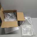 Farmhouse Lantern Chandelier 4-Light, Industrial Brushed White Oak Ceiling Light Fixture with Open Cage and Adjustable Hanging Height, E12 Base for Kitchen Island, Dining Room, Entryway, Foyer