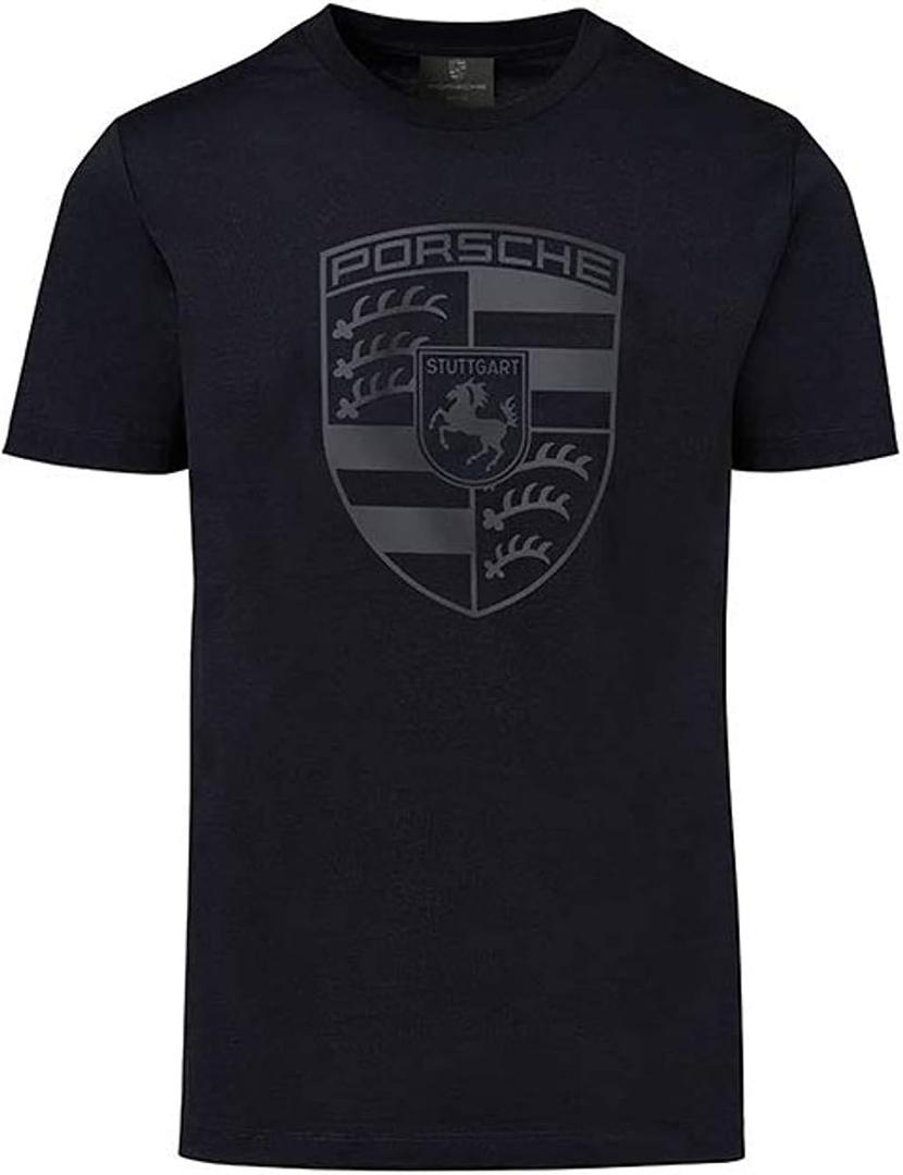 Porsche Black Crest Men's T-Shirt (Medium)
