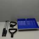 Snow Shovel for Driveway, 48 Inch Winter Snow Removal with Plastic Double Handle, Ergonomic Lightweight Snow Shovel for Home Sidewalk Garden Car Garage Outdoor