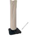 Patio Umbrella Cover for 9ft to 13ft Offset Umbrella, Water Resistant, Curved Cantilever and Straight Pole Parasol Outdoor Umbrellas Cover with Zipper and Rod