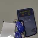 125khz RFID Reader Writer,Handheld RFID Copier,RFID Reader for 125khz Id and Hid Cards (with 5pcs T5577 Key Fob and 5pcs T5577 RFID Cards)