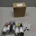 Dye Ink Refill kit for Canon PG240 PG-250 251 CL241 PG245 CL246 PG-243 CL-244 5 Color Set 5pcs Refillable Ink Inkjet Cartridge PIXMA MG3620 MG2522 MG2525 TS3322 with 4 Syringe(5x100ml,PBK+BK+CMY)