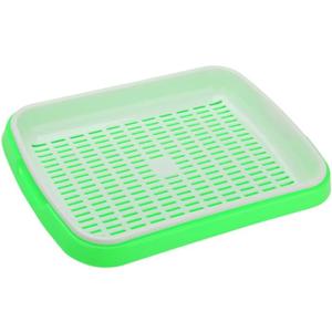 Hemoton Sprouter Tray, 13.77 x 10.23 Inch PP Germination Tray | Dense Drainage Grid for Wheatgrass Microgreens Beans and Indoor Growing, 35.00X26.00X5.00CM