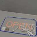 Neon Open Sign for Business,16.2"X 9" Led Open Sign with ON/OFF Switch for Storefront Window Glass Door Shop Store Florists Bar Salon Cafes Restaurant