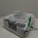 IRIS USA Portable File Box With Handle, Slim w/Organizer Lid, Plastic File Organizer Box for Letter Files, Hanging Filing Folder Organizer, Lockable, Secure Buckle, Black