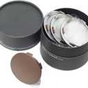 RTRHINOTUNING 65mm (2.56in) / 62mm (2.44in) Wheel Hub Center Caps Compatible with Volk Racing TE37 17" & 18" Wheel Rims Caps Metal Bronze 4 Pack A Flat Type (Brown)