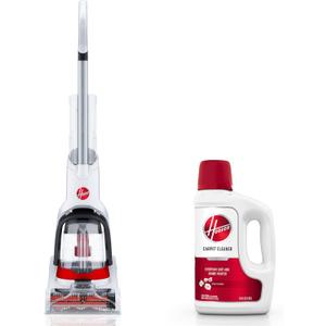 Hoover PowerDash Pet+ Compact Carpet Cleaner Machine, FH50704V + 64 oz Everyday Carpet Cleaner Solution, Deep Cleaning Carpet Shampoo, AH31924