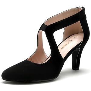 WuORWu Women's Closed Toe Pumps Size 11