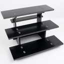 3 Tier Staight Retail Table Display Stands Farmers Market Display Shelf for Food & Merchandise, Portable Retail Display Shelves for Retail Stores & Vendors for Cupcake Stand, Craft Shows