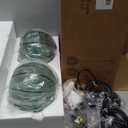 Gray Green Glass Pendant Lights Kitchen Island 2 Pack 7.87 in Hand Blown Glass Globe Pendant Light Fixtures Modern Pendant Lighting for Kitchen Island Bedroom Dining Room