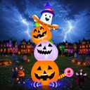 Kalolary 20FT Tall Halloween Inflatables Pumpkin Ghost