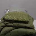Sanracie Cotton Oversized King Bedspread Quilt(120"x120"),Olive Green Waffle Quilt Coverlet Set 3Pcs Extra Large King Quilt Bedding Set,Farmhouse Coverlet Quilt Set Shabby Vintage Chic Bedding