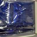 150 Pieces Blue Plastic Silverware, Clear Blue Cutlery Heavy Duty, 50 Forks, 50 Knives, 50 Spoons for Birthday Wedding Baby Shower Boy
