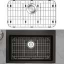Sink Protectors for Kitchen Sink, Sink Grate Grid for Bottom of Sink, Metal Sink Rack, Bottom Basin Rack, Stainless Steel, 23" x 13"