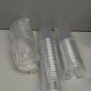 Baderke 50 Pcs Round Bottom Plastic Cups with Sip Lids Clear Disposable Iced Coffee Cups for Smoothie Cold Beverage Coffee Shops and Party Catering(20 oz,Clear)