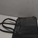 LOVEVOOK Laptop Tote Bag for Women 15.6 Inch Waterproof Leather Computer Bags Business Office Work Briefcase Black