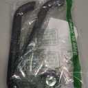 Stair Hand Railing,Safety Handle Bar,Iron Outdoor Deck Rail,Safety Handle Bar,Banister Rail Deck Hand Rail Rustic Pipe Handle Wall Mount Stainless Steel (2), Black