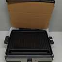 Baker's Friend Smokeless Indoor Grill with Removable Plates, Portable BBQ Grill, Electric Grill Indoor, Indoor Grills Electric Smokeless, Cooking & Grilling Gifts, Recipes Included, Graphite