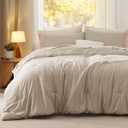 Bedsure Queen Comforter Set, Sand Soft Prewashed Bedding for All Seasons, 3 Pieces GentleSoft™ Bed Set, 1 Lightweight Comforter (90"x90") and 2 Pillowcases (20"x26")