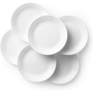 Corelle Winter Frost White Dinner Plates Set (10-1/4-Inch, 6-Piece )