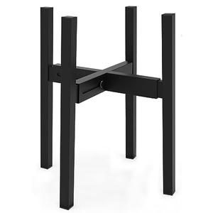 DDPow Heavy Plant Stand for 10"-16" Plant Pot, Plant Stand Indoor Outdoor Corner, Adjustable Metal Heavy Duty Plant Stand for Large Pot (Black 1 Pack)