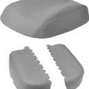 ISSYAUTO Center Console Cover and Front Door Panel Armrest Cover Kit Compatible with 2009-2015 Pilot, Gray Armrest Replacement. Must-Have Christmas Thanksgiving Gifts for Men Women.