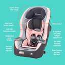 Baby Trend Trooper Slim 3-in-1 Convertible Car Seat, Quartz Pink