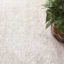 S & L Homes Wool Cotton Hand Woven Chunky Knit Popcorn Rug - Ivory Contemporary Area Rug for Living Room Bedroom (5' x 8' - Ivory)