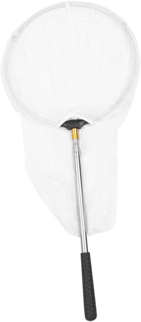 Extendable Fishing Net Telescopic Handle Stainless Steel Foldable Insect Catching Tool for Boys and Girls Nature Exploration for Catching Butterflies Dragonflies and Small Fish