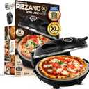 PIEZANO 14 Inch Extra Large Crispy Crust Pizza Oven by Granitestone  Family Sized Electric Pizza Oven Indoor Countertop Maker with Stone Heats up to 800F for Stone Baked Pizzeria Style at Home