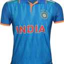 KNK Cricket Jersey WC 2023 Supporter T-Shirt All Cricket Team Uniform (US, Numeric, 40, Regular, Regular, India)