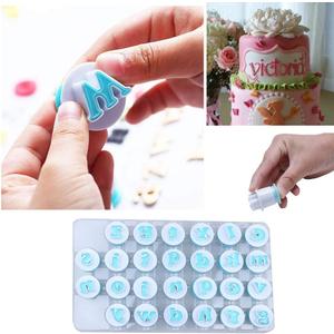 26PCS/Set Cookie Stamp Impress Cookie Cutters Alphabet Letter and Number Cake Biscuit Mold Letter Shape DIY Cookie Biscuit Alphabet Cake Tool Embosser Cutter (Lower Case Shape)