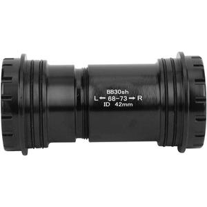 Alloy Thread BB30 Bike Bottom Bracket, BB Bottom Bracket, Screw-in Locking for 24/24mm Crankset 42mm Frame Shell (Black)