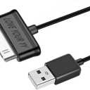 Charging Sync Data Charger Cable Cord-30-Pin Compatible for Old Samsung Galaxy tab 2 10.1 8.9 7.7 7.0 Plus inch N8000/N8013/SGH-I497, GT-P5113, GT-P7510 Tablet (Black)